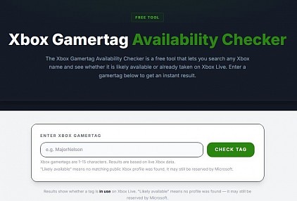 Xbox Gamertag Availability Checker