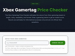 Xbox Gamertag Price Checker